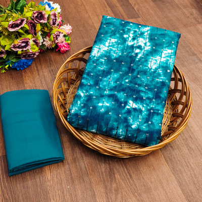Hitanshi creation Cotton Blend Dyed Kurta & Palazzo Material
