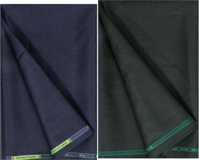 abhi fashion Polycotton Self Design Trouser Fabric