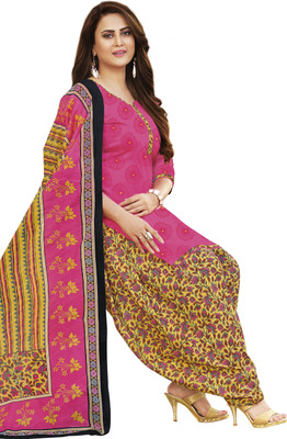 SHREE JEENMATA COLLECTION Pure Cotton Printed Kurta & Patiyala Material