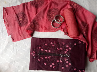 MYRAADESIGNER Pure Cotton Printed Salwar Suit Material