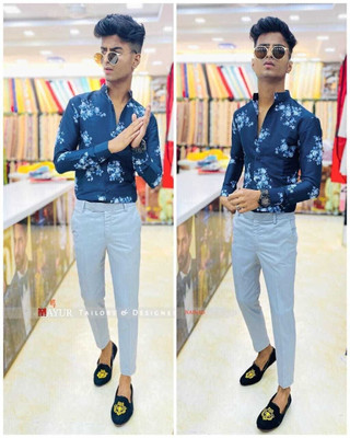 Jiya Enterprise Polycotton Striped Shirt & Trouser Fabric