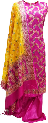 Naveera Pure Silk Self Design Salwar Suit Material