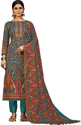 DRAVINAM Trends Wool Printed Salwar Suit Material
