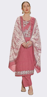 Soul Essence Wool Embroidered Salwar Suit Material