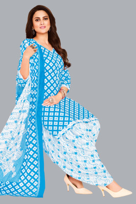 SHREE JEENMATA COLLECTION Pure Cotton Printed Kurta & Patiyala Material