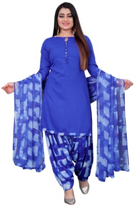 Wow Ethnic Crepe Printed Salwar Suit Material