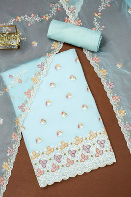 soch Chiffon Embroidered Salwar Suit Material
