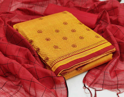 Classy Foriever Cotton Blend Solid Kurta & Patiyala Material