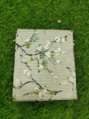 Chamunda art Muslin Floral Print Kurta Fabric