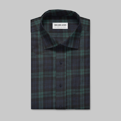 Bigreams Pure Cotton Checkered Shirt Fabric