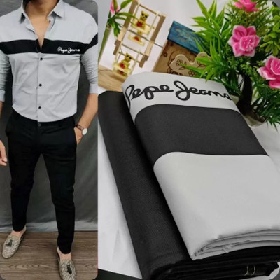 NILKHANTHFABRIC Polycotton Striped Shirt & Trouser Fabric
