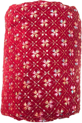 Seg Velvet Embroidered Blouse Material