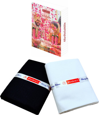 JHABAK'S Cotton Blend Solid Shirt & Trouser Fabric