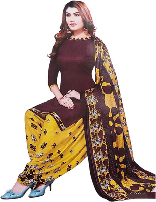 ZingMe Satin Embroidered, Self Design Salwar Suit Material