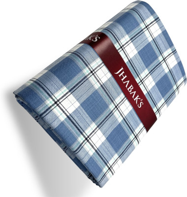 JHABAK'S Cotton Blend Checkered Shirt Fabric