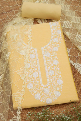 soch Chanderi Embroidered Salwar Suit Material