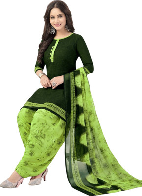 INITHI Polyester Printed Salwar Suit Material