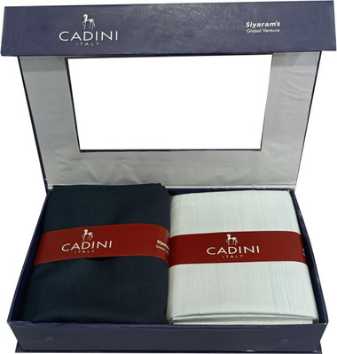 CADINI Cotton Blend Solid Shirt & Trouser Fabric