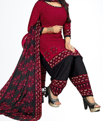 Shree Sarvottam Fashion Crepe Printed Salwar Suit Material