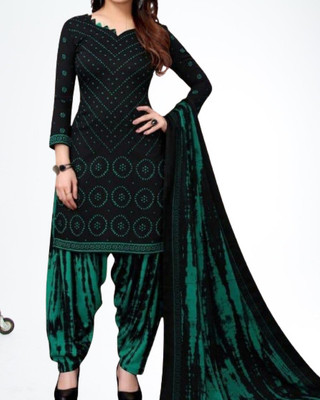 Aumki Crepe Printed Salwar Suit Material