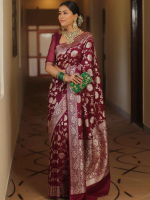 PITHAVADIWALA Pure Silk Solid Blouse Material