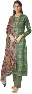 Soul Essence Wool Embroidered Salwar Suit Material