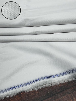 Raymond Cotton Blend Self Design Shirt Fabric
