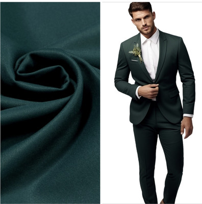 MAHAMAYA FABRICS & FASHION Cotton Lycra Solid Suit Fabric