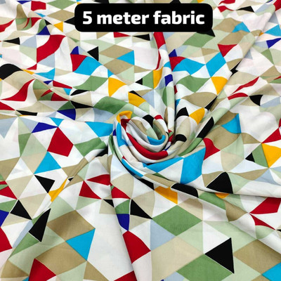 HouseOfCommon Crepe Printed Gown/Anarkali Kurta & Bottom Material