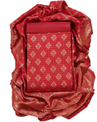 Sun Fashion And Lifestyle Jacquard Printed Salwar Suit Material