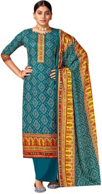 Rosniya Rolimoli Wool Printed Salwar Suit Material