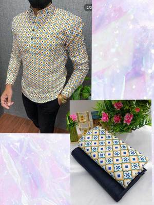 DHARMESH ENTERPRISE Polycotton Printed Shirt & Trouser Fabric