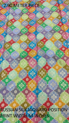 SATKAAR FASHIONS Silk Blend Printed Multipurpose Running Fabric