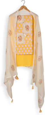 Aurum Cotton Blend Floral Print Salwar Suit Material