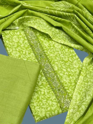 Meghdoot Textiles Pure Cotton Embroidered Salwar Suit Material