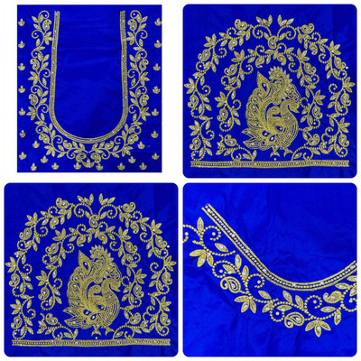 VLIPCARTZ Cotton Silk Embroidered Blouse Material