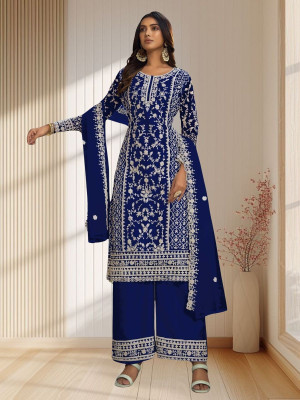 Dealbazaars Corporation Net/Lace Embroidered Salwar Suit Material