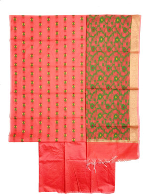 SHREEMAA CREATIONS Cotton Silk Self Design Salwar Suit Material