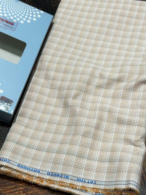 Raymond Polycotton Checkered Shirt Fabric