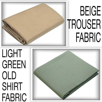 AARVISA Cotton Blend Solid Shirt & Trouser Fabric