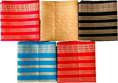 Balaji Creation Cotton Blend Striped Blouse Material