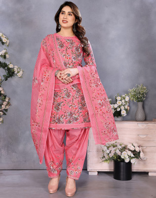YASHIKA Crepe Printed Salwar Suit Material