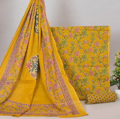 NISHIRE Pure Cotton Printed Salwar Suit Material