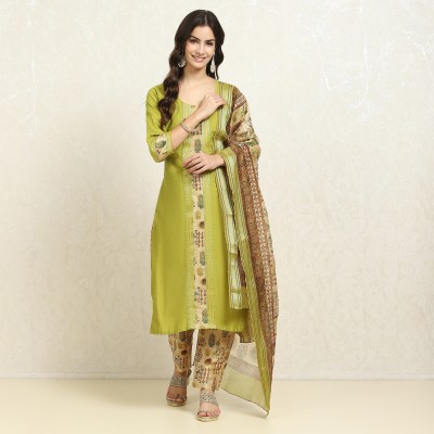 BIBA Pure Cotton Self Design Salwar Suit Material