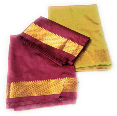 Cotton colors Cotton Silk Self Design Blouse Material