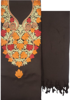 Kashmiri Wool Embroidered Salwar Suit Material