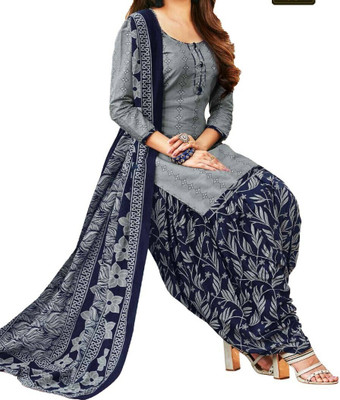 kritanya creation Crepe Printed Salwar Suit Material