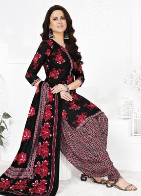 SHREE JEENMATA COLLECTION Pure Cotton Floral Print Salwar Suit Material