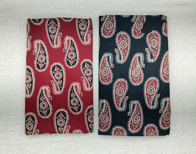 MEHAK PRETTY CLOTHES Pure Cotton Printed, Self Design, Colorblock Blouse Material