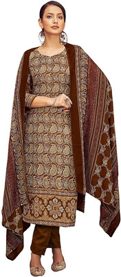 HouseOfCommon Wool Printed Salwar Suit Material
